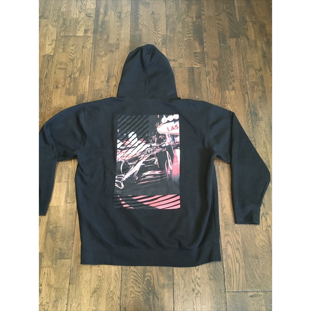 2024 Formula 1 Las Vegas Grand Prix Hoodie Mens 2XL Black F1 Pullover Sweatshirt